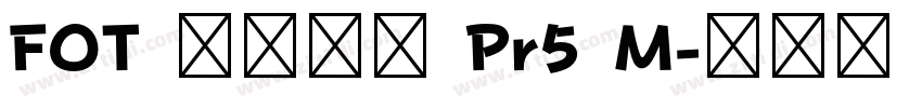 FOT 筑紫明朝 Pr5 M字体转换
